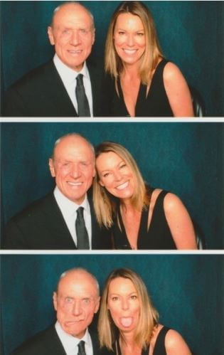 Claire Dale's former husband, Alan Dale with his wife Tracey Dale.